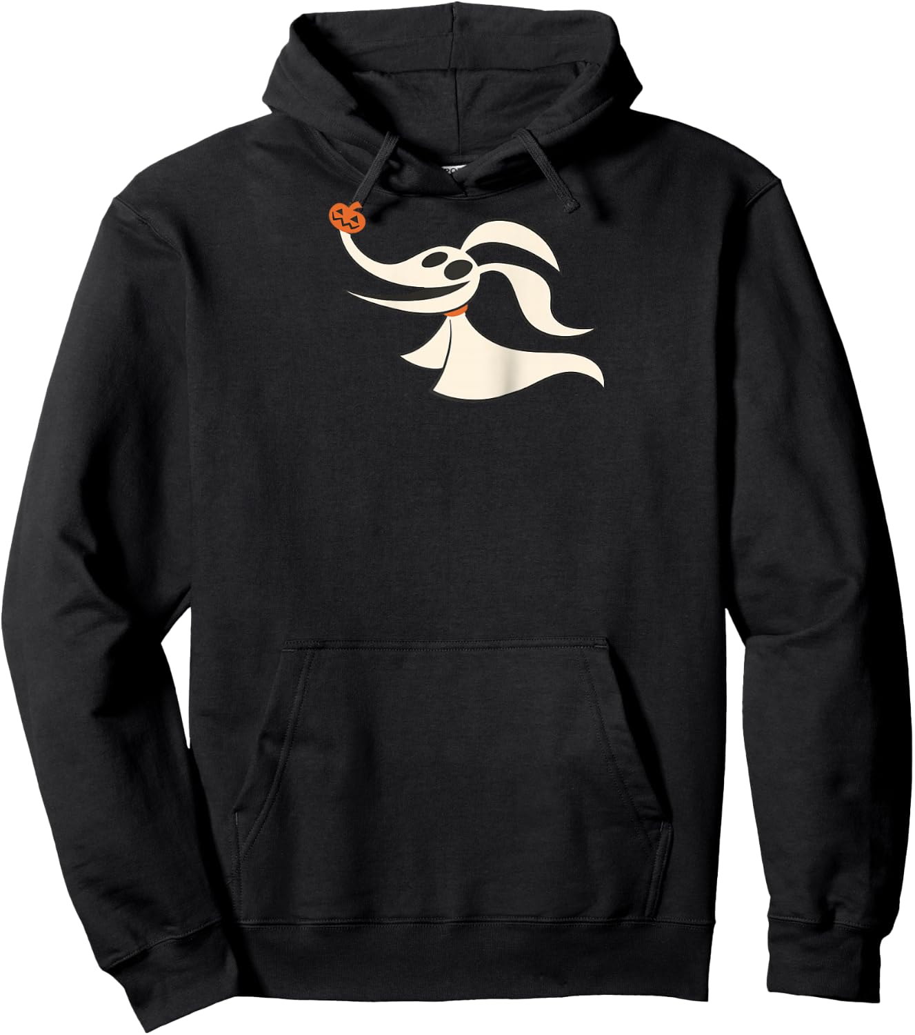 Disney - Halloween Nightmare Before Christmas Zero Raglan Baseball Hoodie - Hoodie | Black