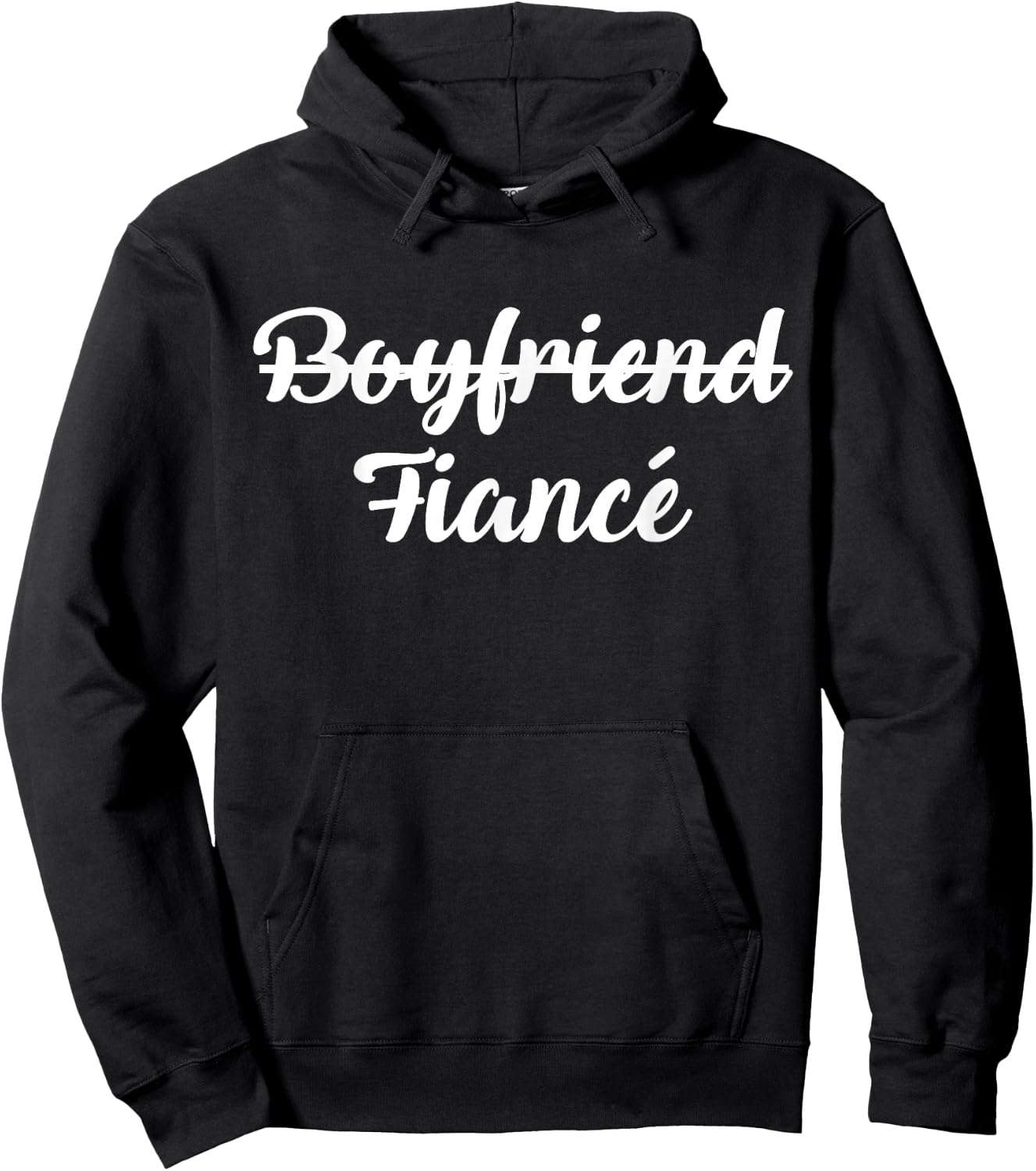 Boyfriend Fiance Engagement Gift Hoodie - Hoodie | Black