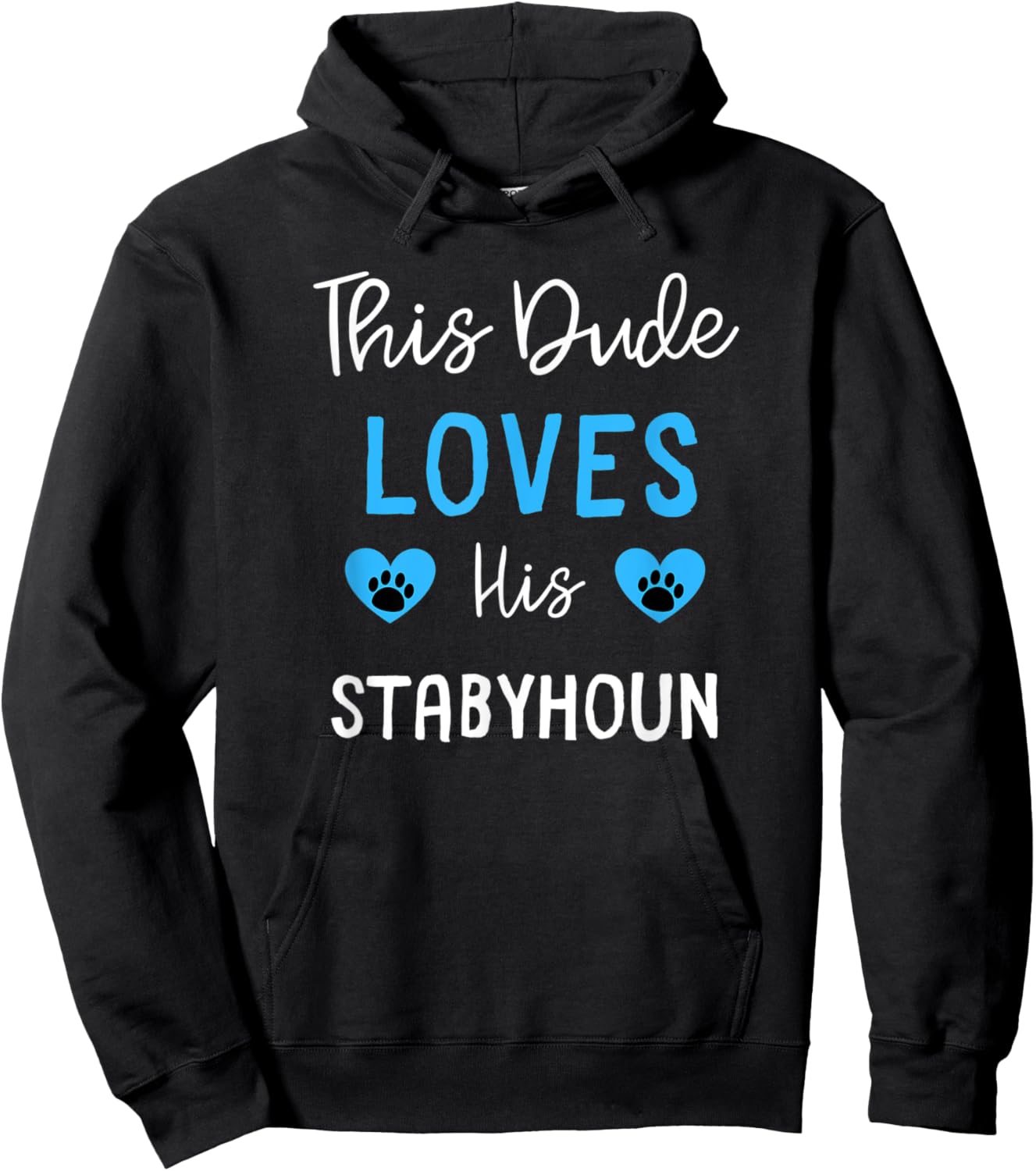 This Dude Loves His Stabyhoun Hoodie - Hoodie | Black