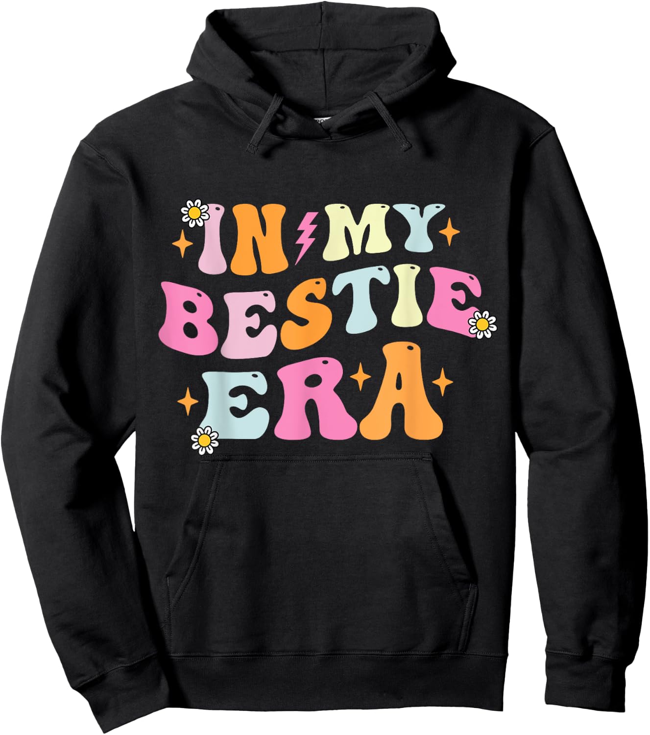 In My Bestie Era Kids Girls Boys Matching Friends Hoodie - Hoodie | Black
