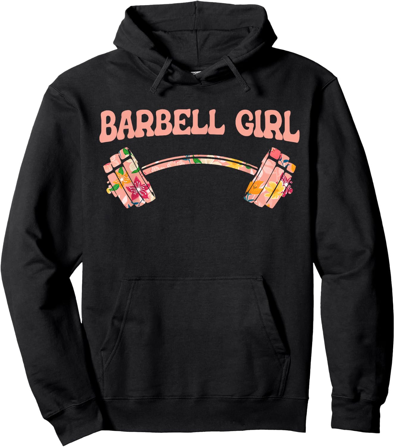 Barbell Girl - Barbell Gear Training Fitness Gym Barbell Hoodie - Hoodie | Black