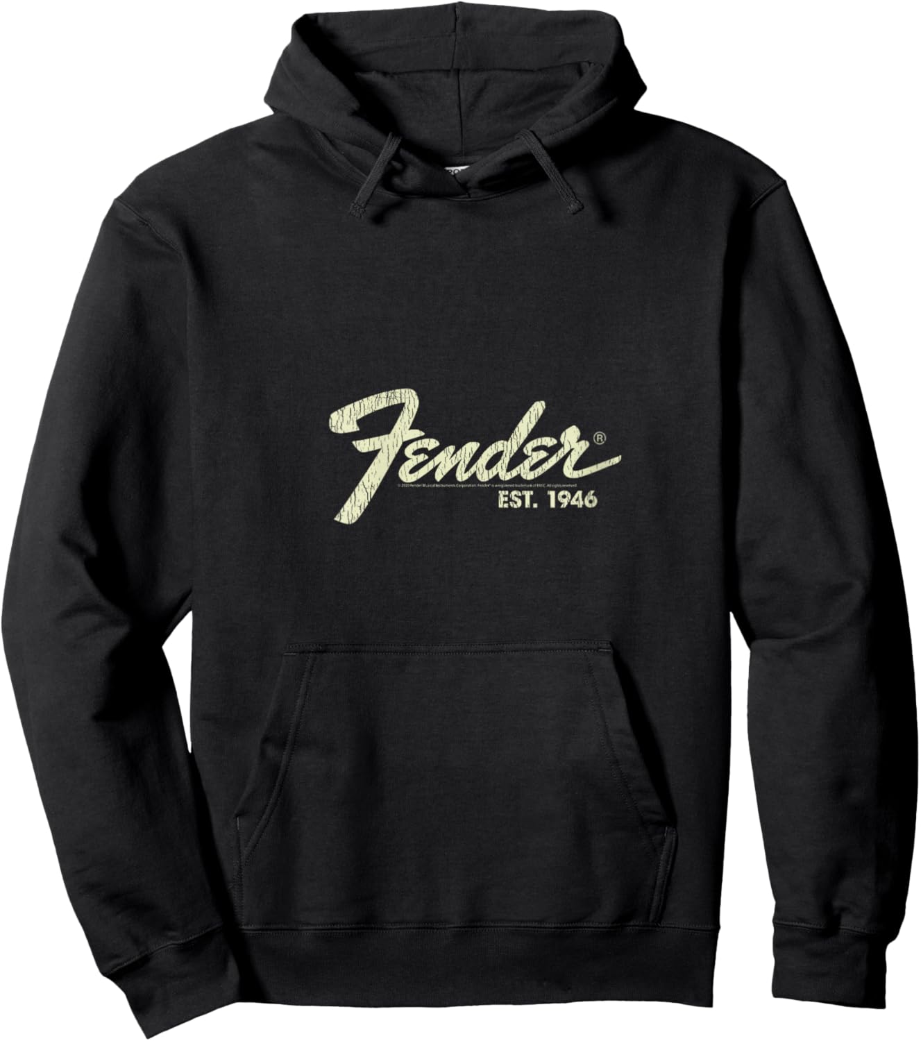 Fender Classic Fender Est. 1946 V-Neck Hoodie - Hoodie | Black