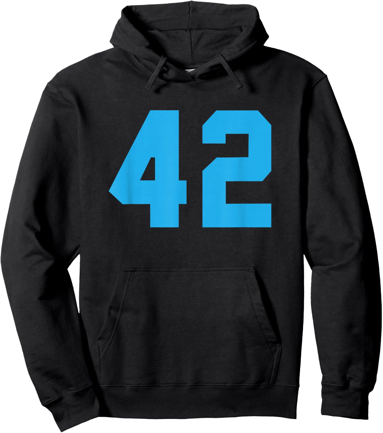 Blue Sports Team Number #42 Hoodie - Hoodie | Black