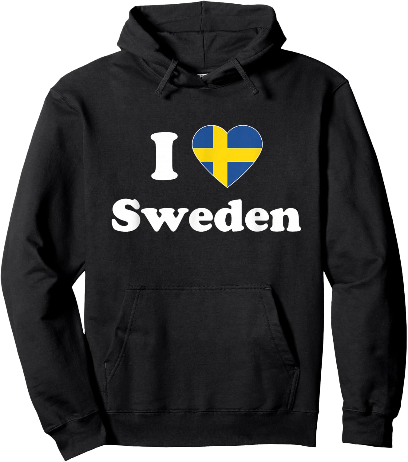 I Love Sweden I Heart Sweden Swedish Hoodie - Hoodie | Black