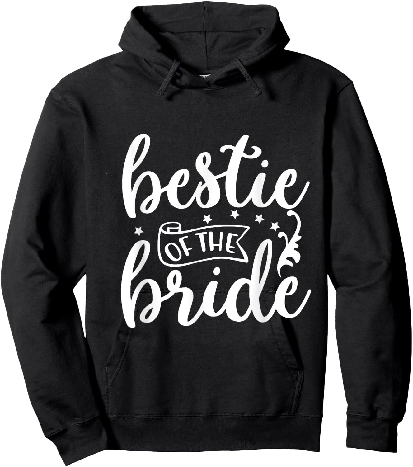 Bestie Of The Bride Bride Marriage Bridesmaid Maid Of Honor Hoodie - Hoodie | Black