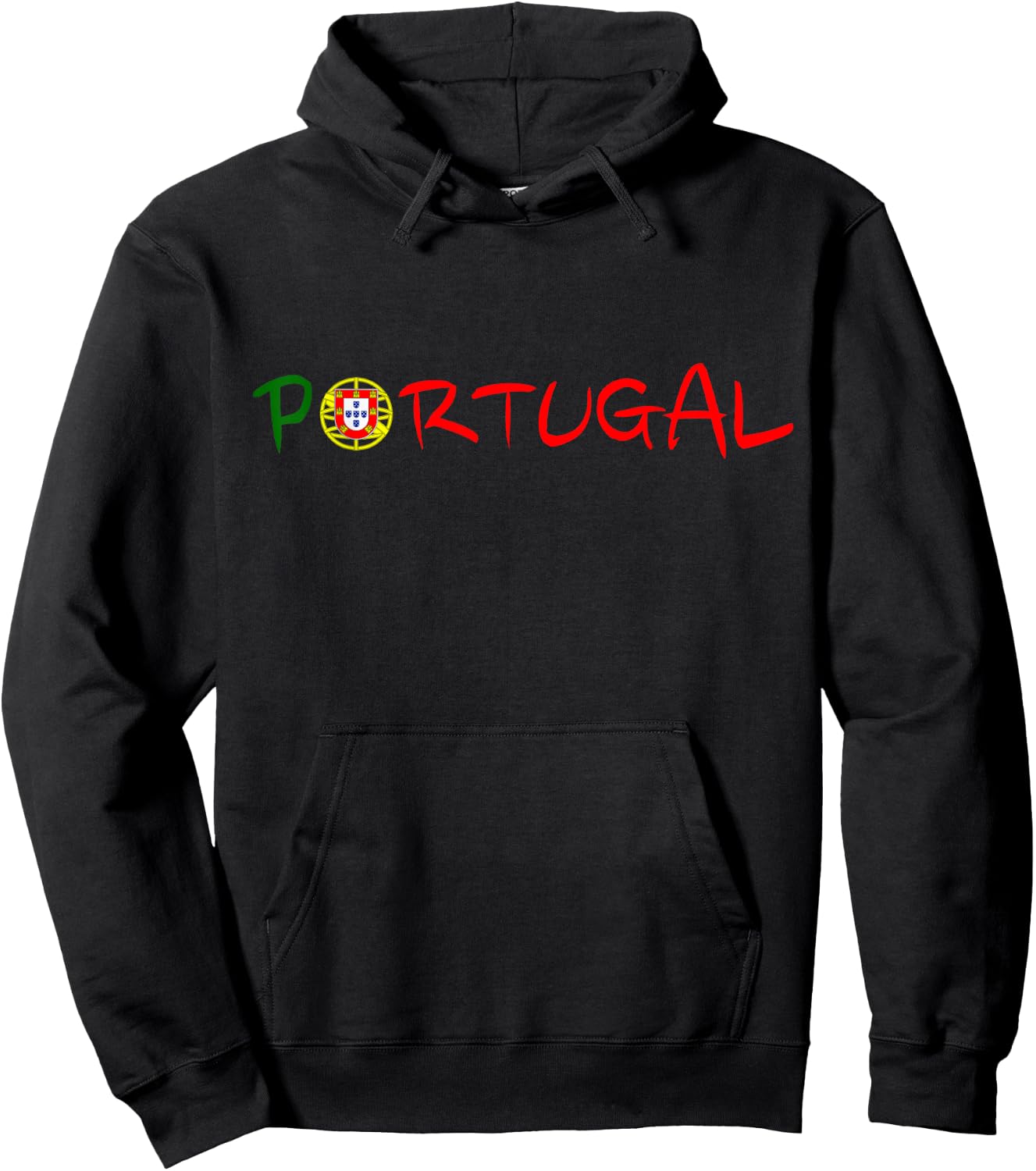 Portugal Travel Vacation Iberian Pride Portuguese Flag Hoodie - Hoodie | Black