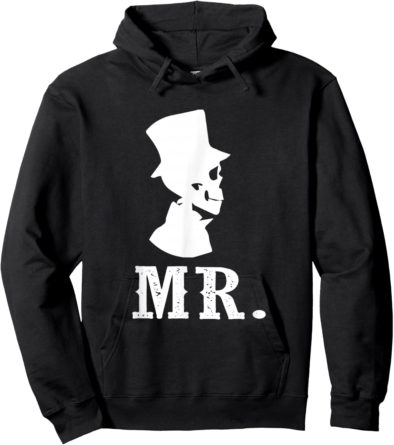 Mr. Halloween or Day Of The Dead Wedding Groom Hoodie - Hoodie | Black