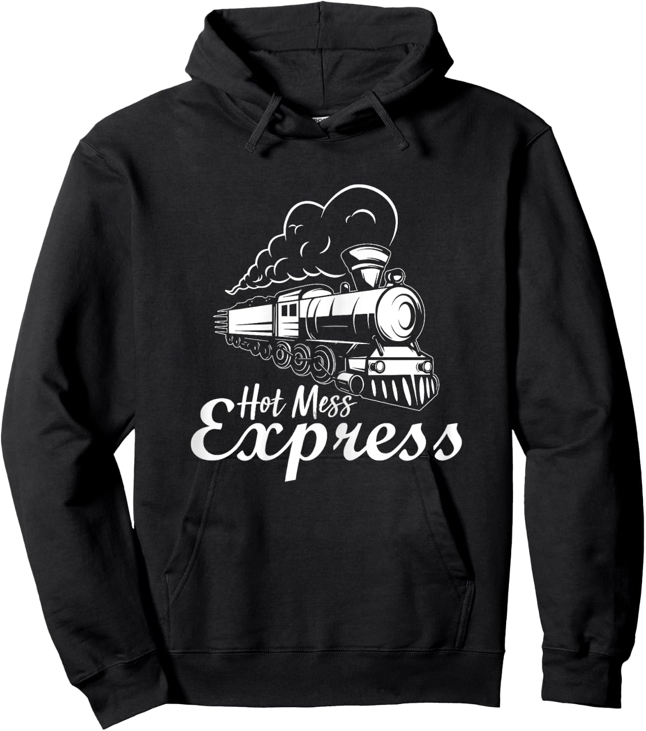 Hot Mess Express Funny Sarcastic Women Matching Hoodie - Hoodie | Black