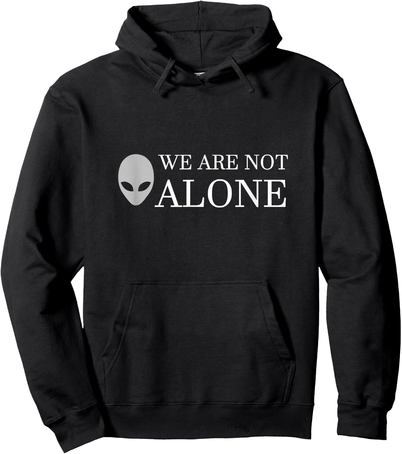 Funny Alien Extraterrestrial UFO We Are Not Alone Hoodie - Hoodie | Black