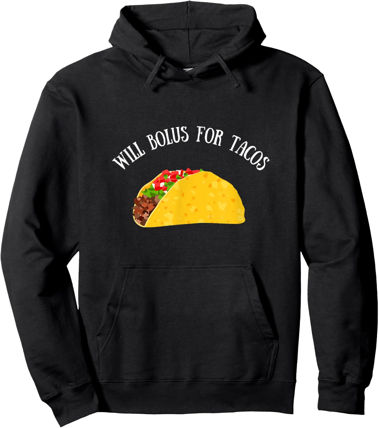 Will Bolus for Tacos, Type 1 Diabetes Hoodie - Hoodie | Black
