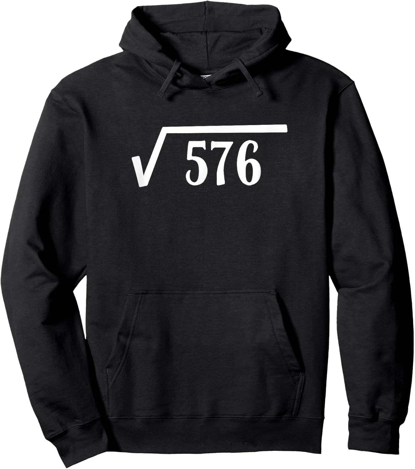 Square Root 24 Year Old Gift Funny Teacher 24th Birthday Hoodie - Hoodie | Black
