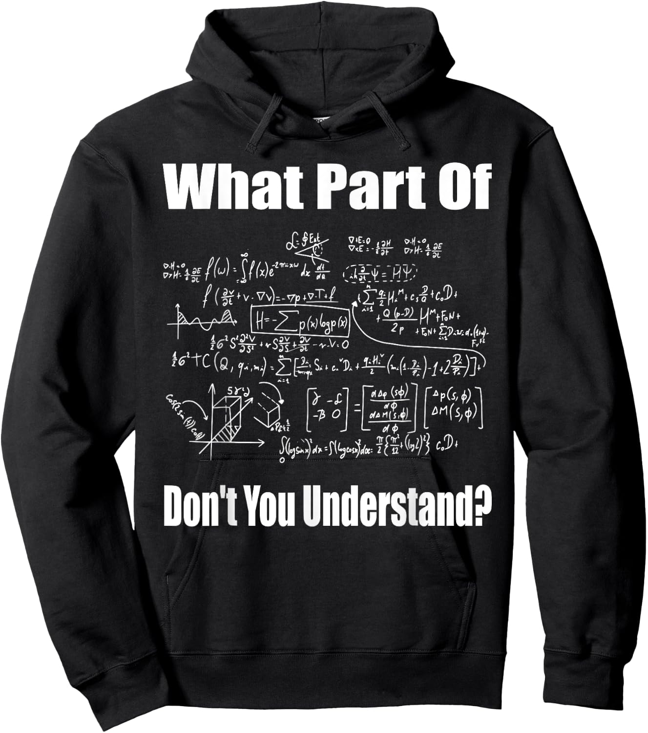 What Part of Don't You Understand Funny Math Teacher Small Hoodie - Hoodie | Black