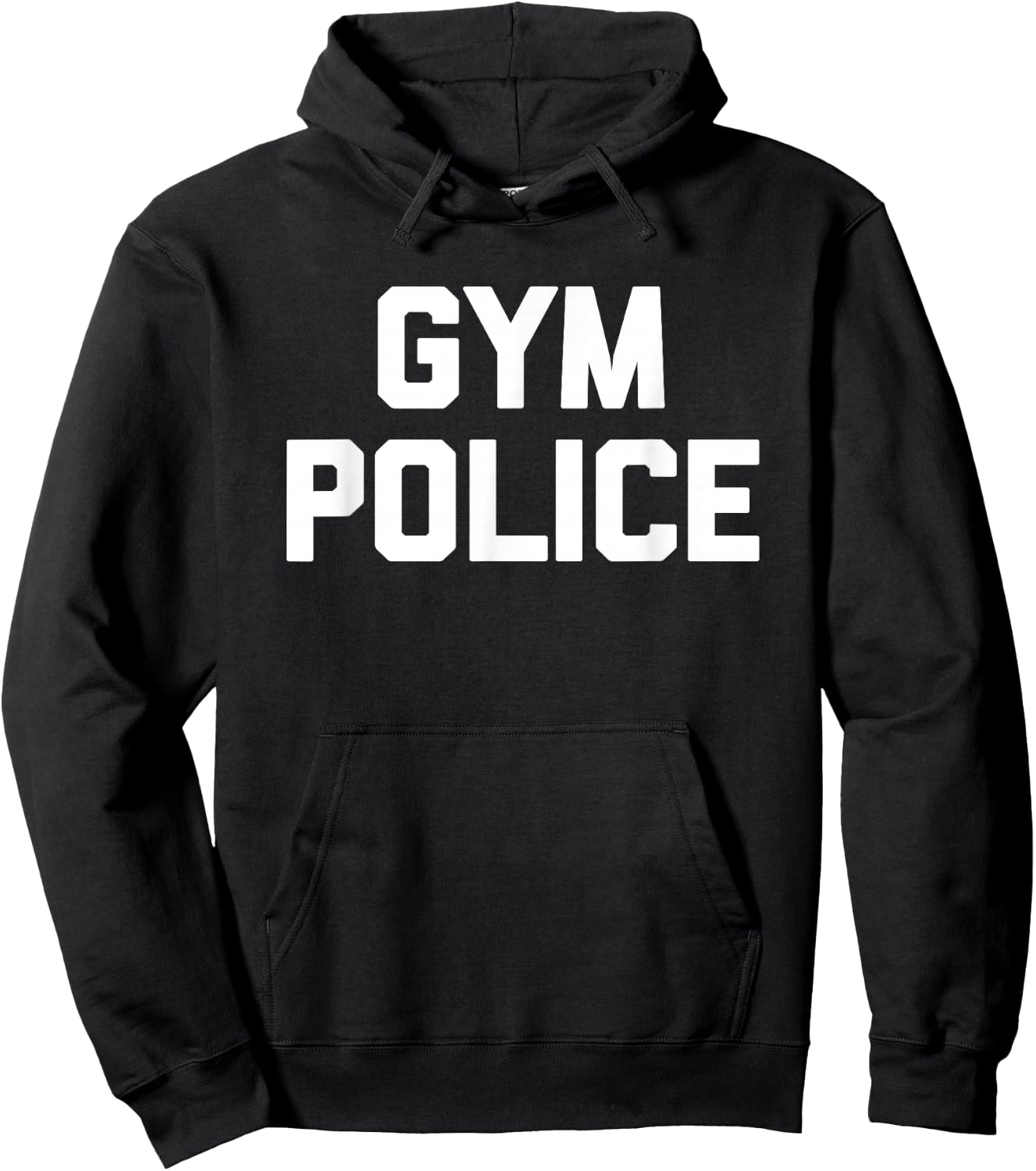 Gym Police - Funny Workout Fitness Running Weightlifting Gym Hoodie - Hoodie | Black