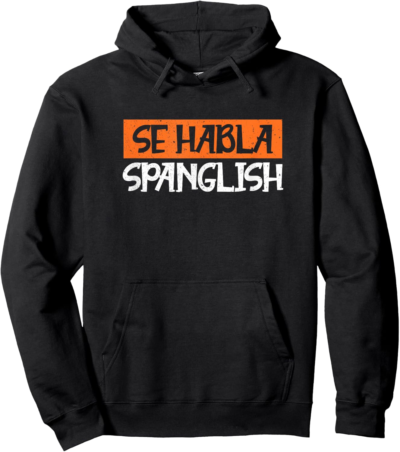 se habla Spanglish Design Hoodie - Hoodie | Black