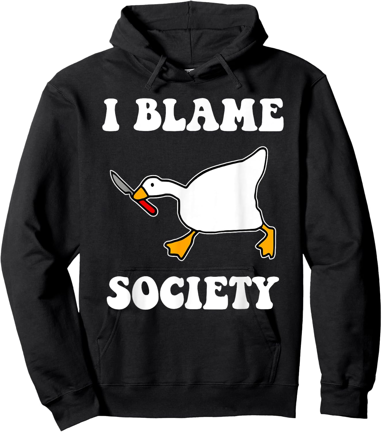 I Blame Society Hoodie - Hoodie | Black