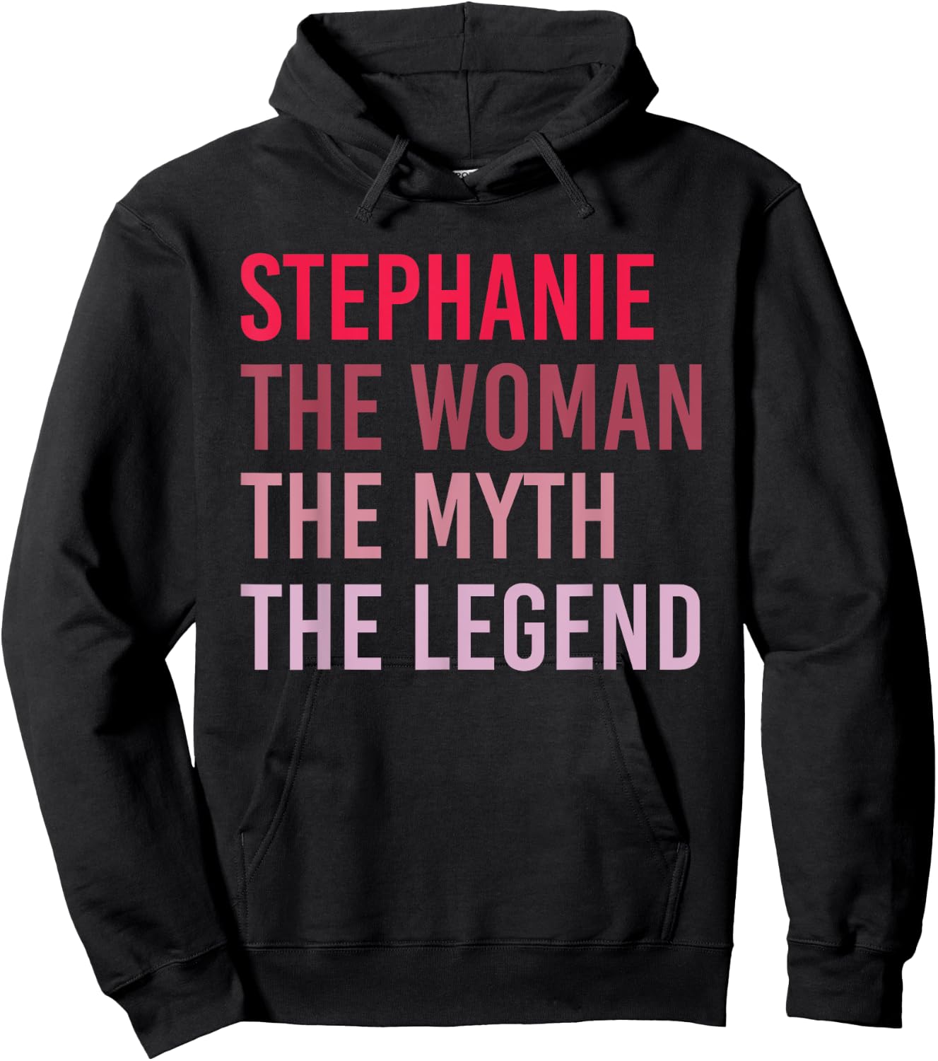 STEPHANIE Woman Myth Legend Personalized Name Birthday Gift Hoodie - Hoodie | Black