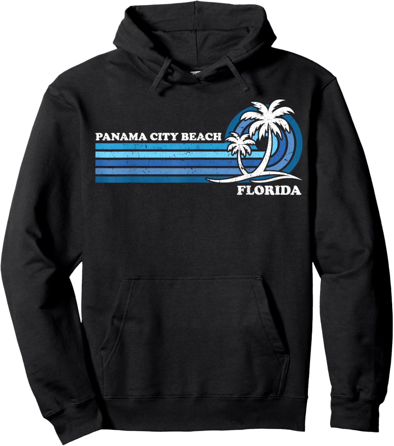 Retro Vintage Family Vacation Florida Panama City Beach Men Women Girls Kids Hoodie - Hoodie | Black