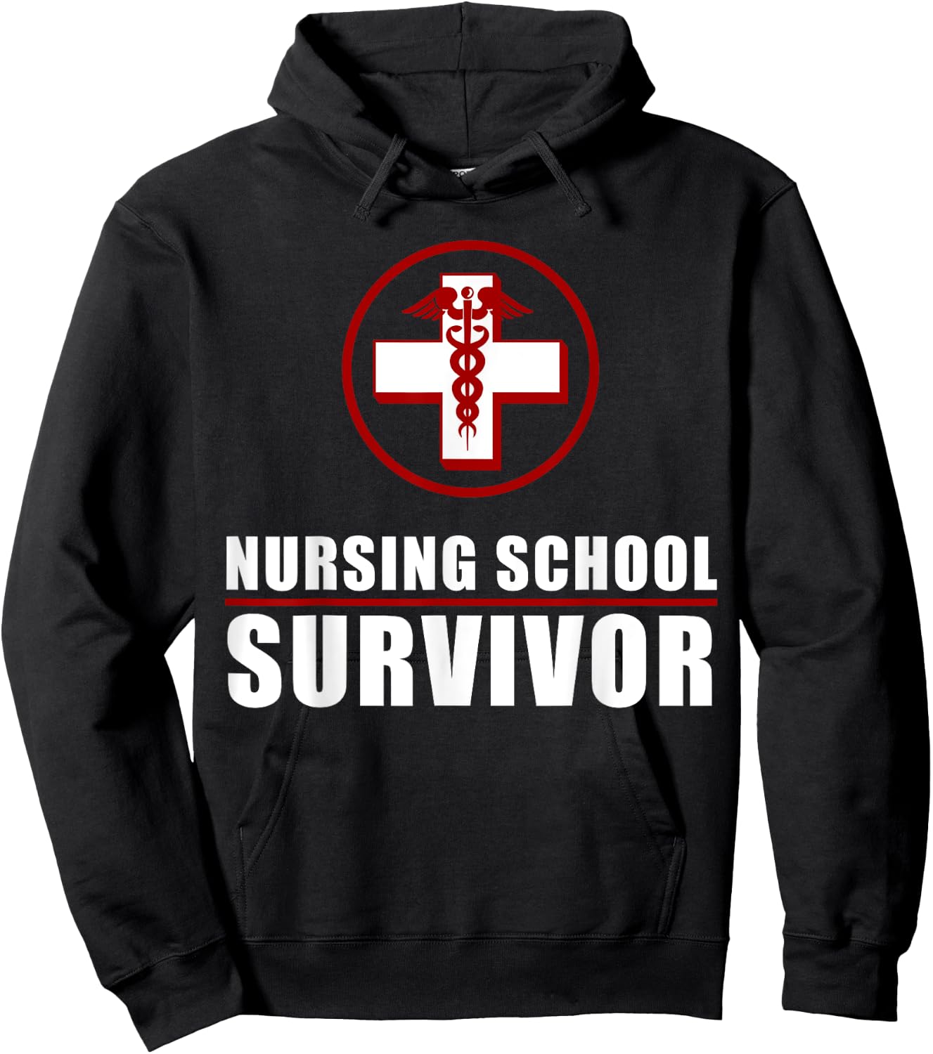 Nursing School Survivor | Cute Medical Assistants Shirt Gift Hoodie - Hoodie | Black