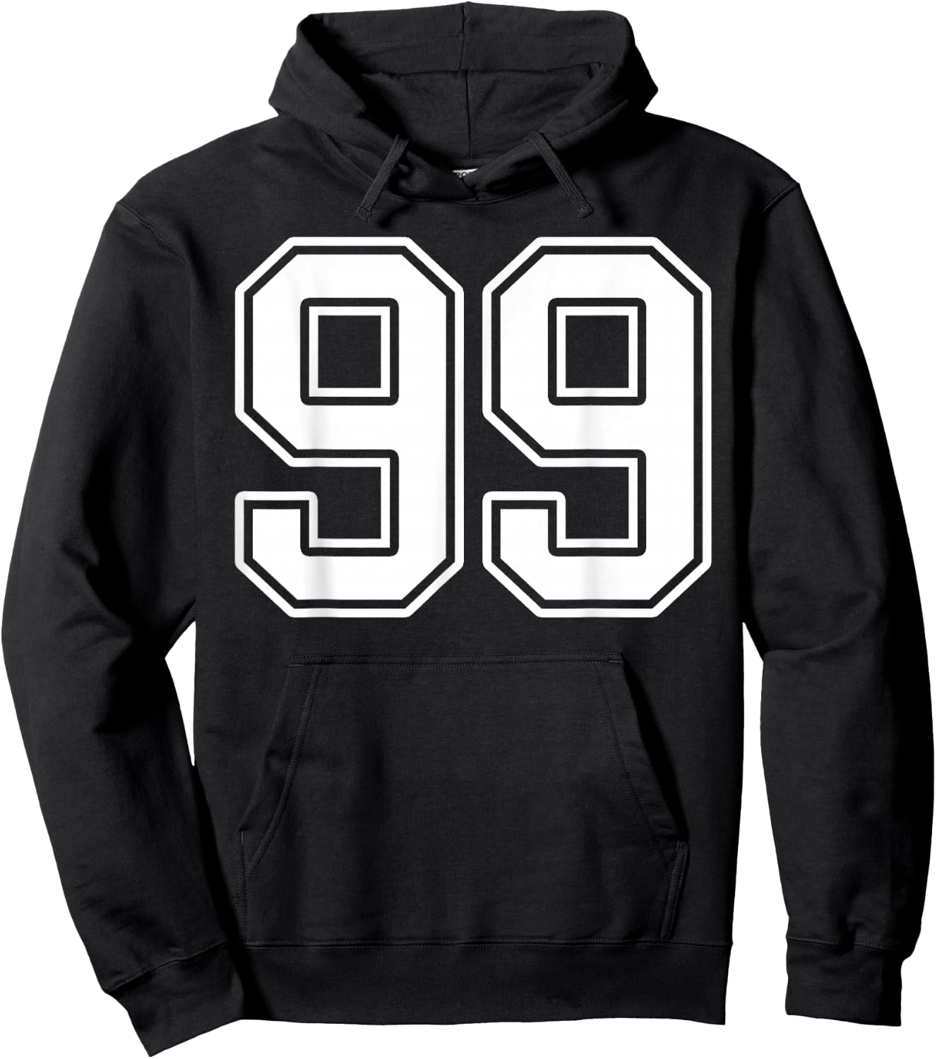 Number 99 Fan Player Jersey Style #99 Men Women Kids Hoodie - Hoodie | Black