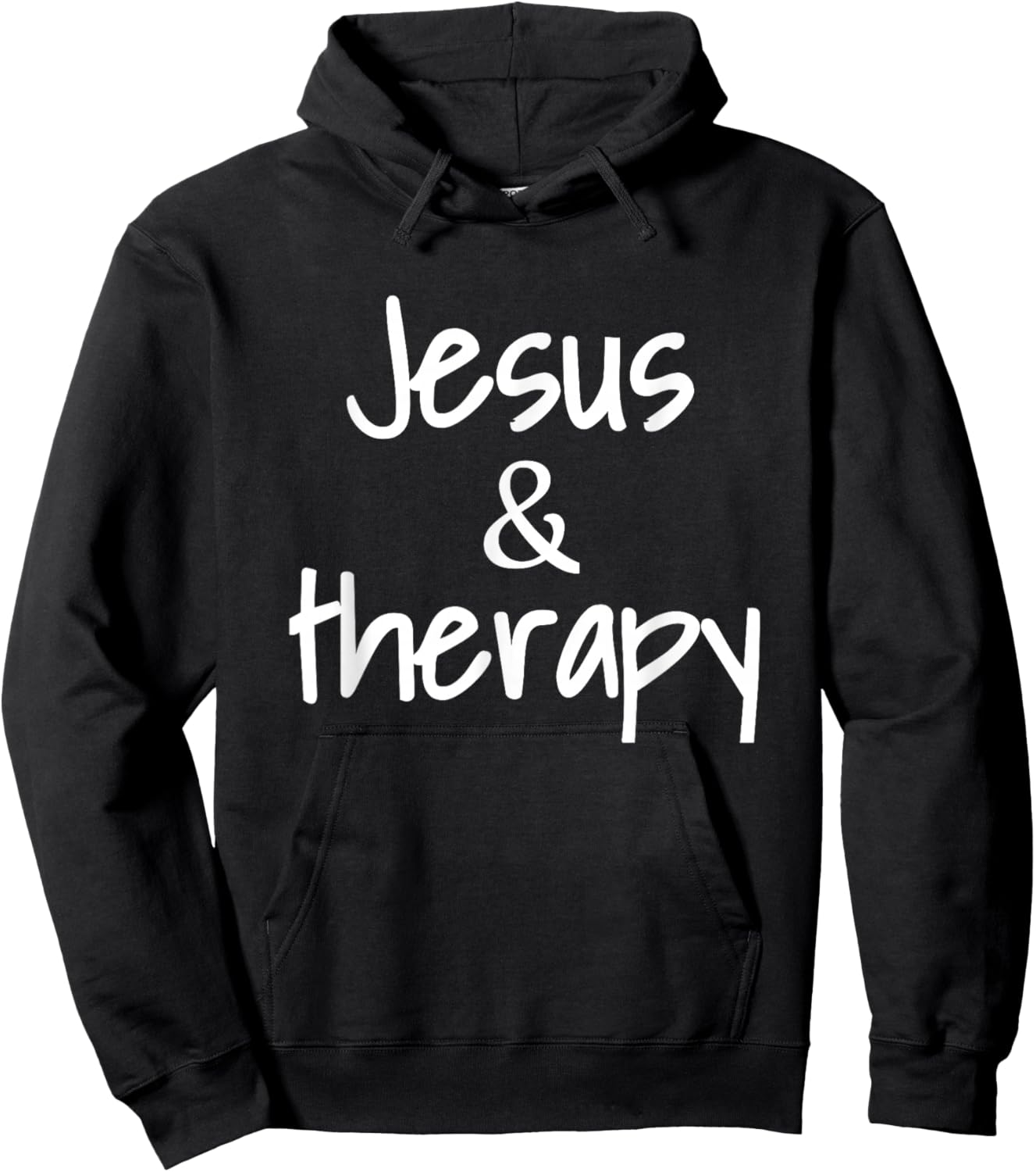 Jesus And Therapy Christian Humor For Christian Counselors Hoodie - Hoodie | Black