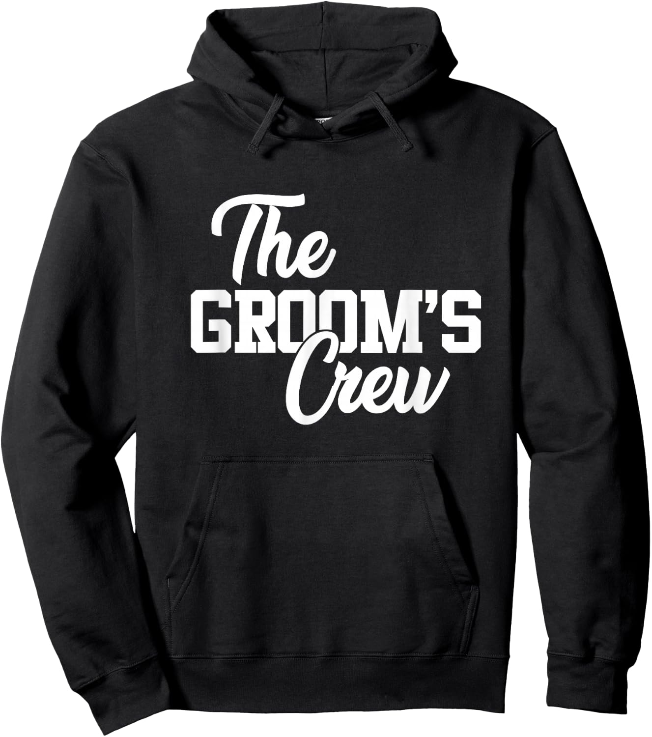 The Groom's Crew Funny Wedding Or Bachelor Party Gift Hoodie - Hoodie | Black
