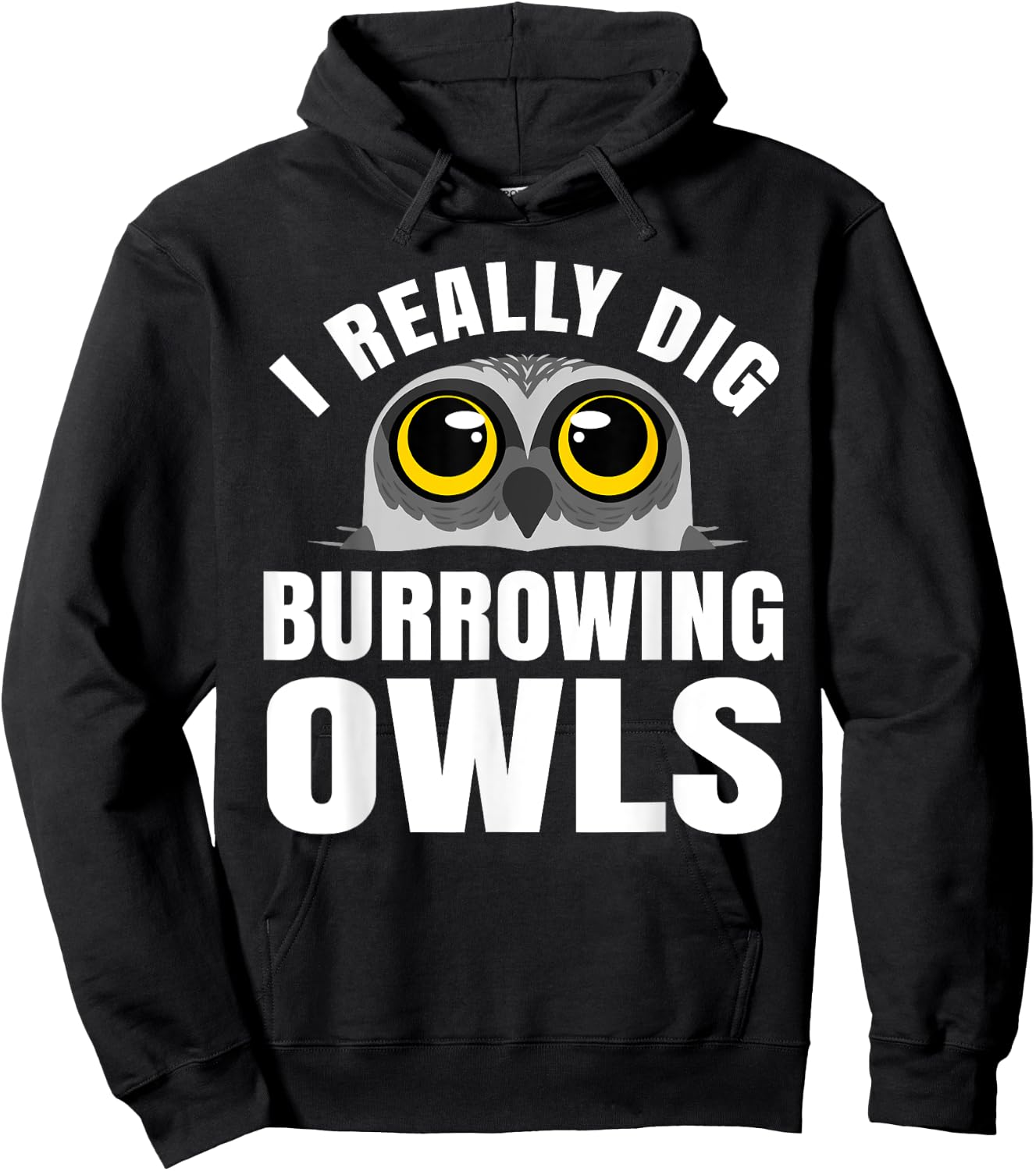 Burrowing Owl Lover Bird Watcher Ornithology Nocturnal Hoot Hoodie - Hoodie | Black