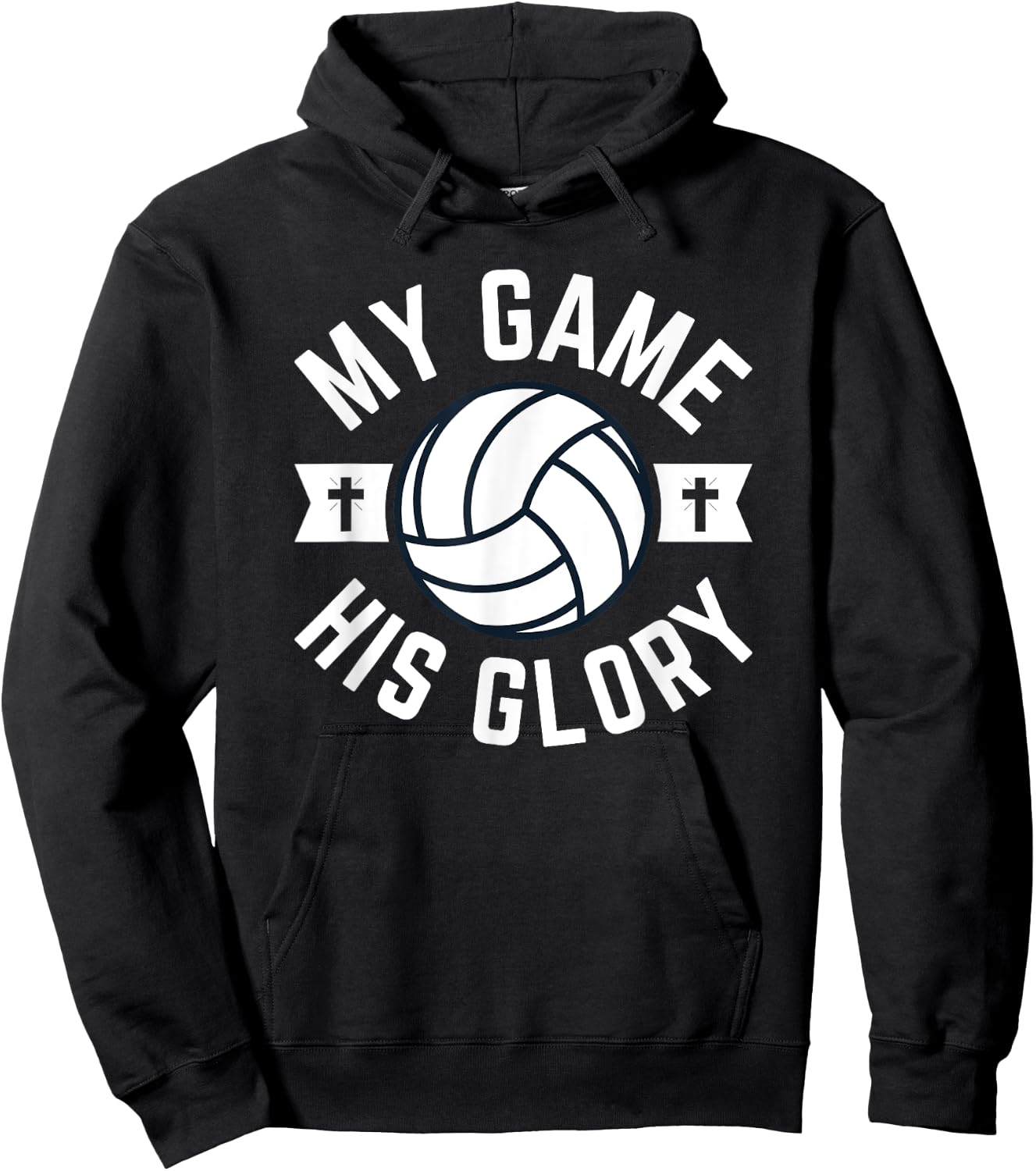 Volleyball Shirts Volleyball Girls Christian Volleyball Hoodie - Hoodie | Black