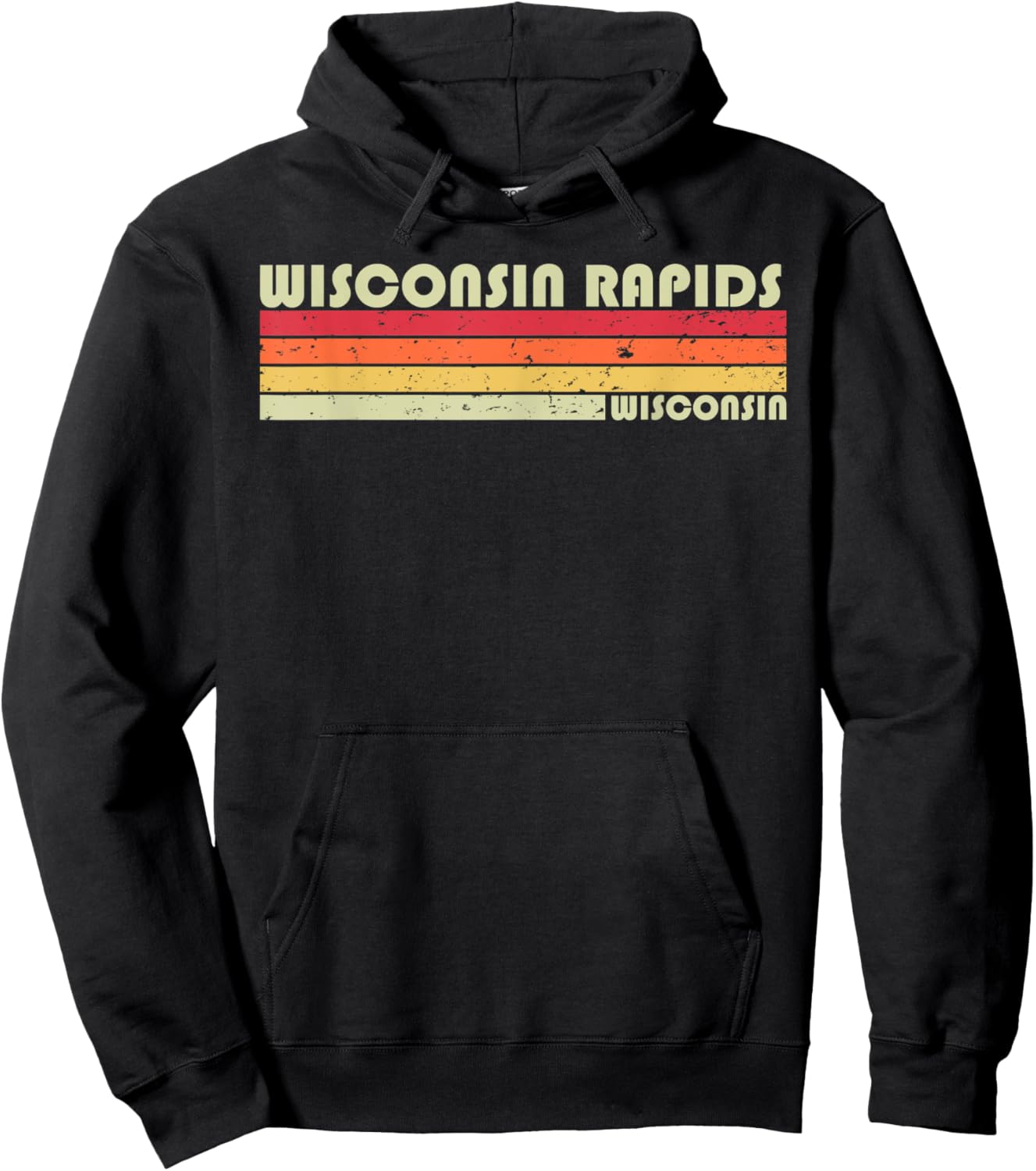 WISCONSIN RAPIDS WI WISCONSIN Funny City Home Roots Gift Hoodie - Hoodie | Black