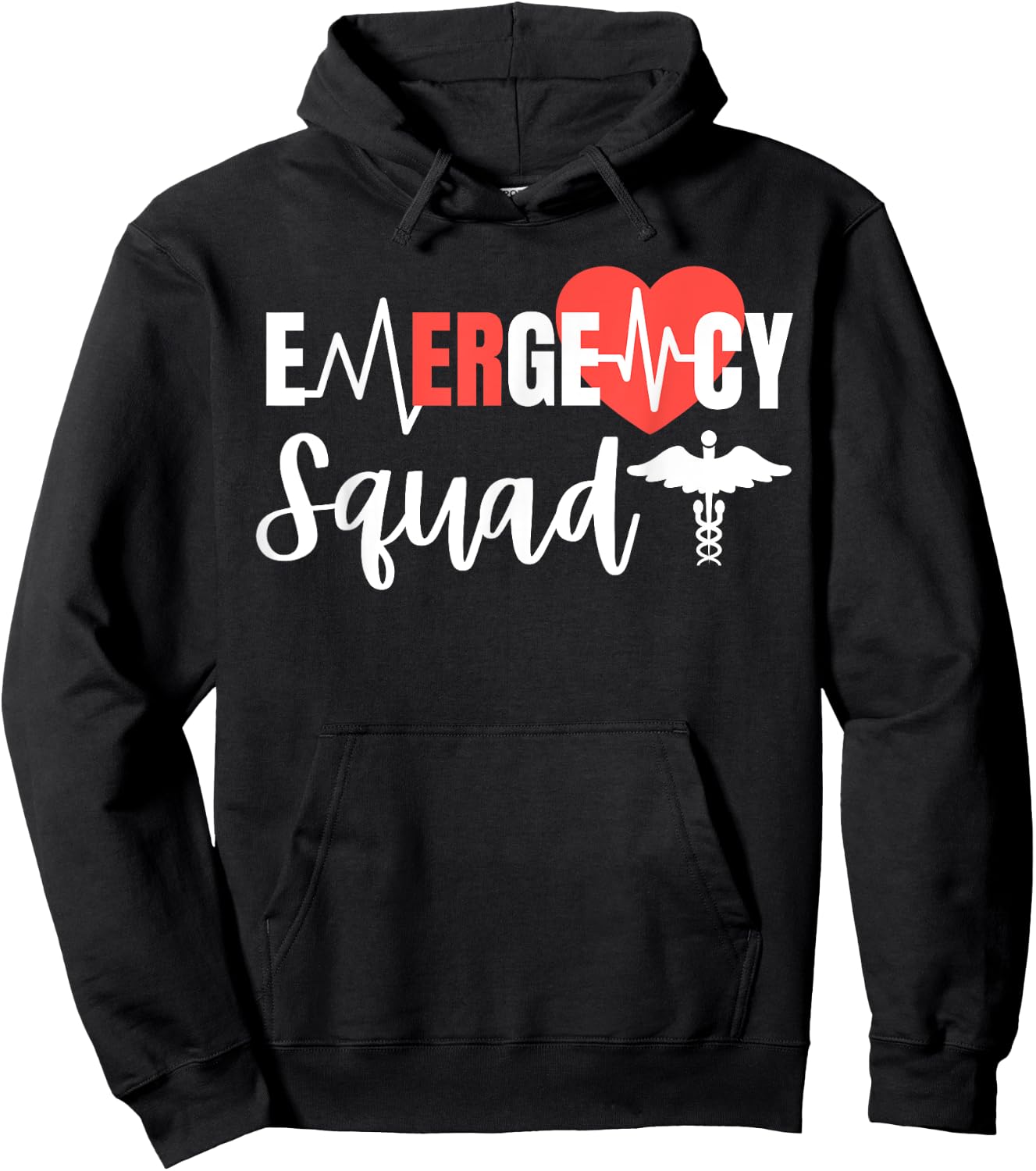 Emergency Squad ER Room Hospital For EMT Students Nurse crew Hoodie - Hoodie | Black