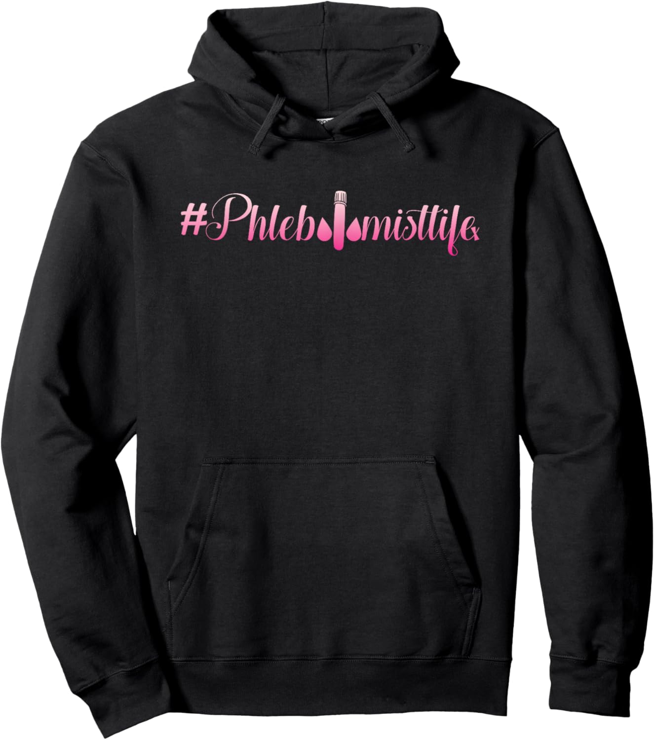 Phlebologist Phlebotomy Test Tube Blood Donation Gift Hoodie - Hoodie | Black