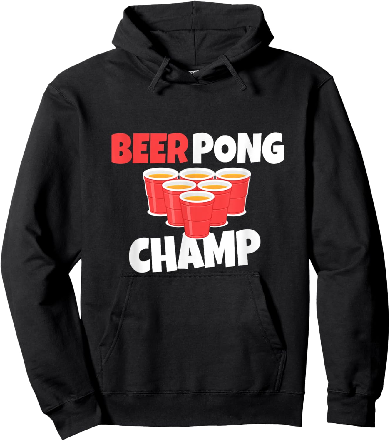 Beer Pong Champ Beer Alcohol Hoodie - Hoodie | Black
