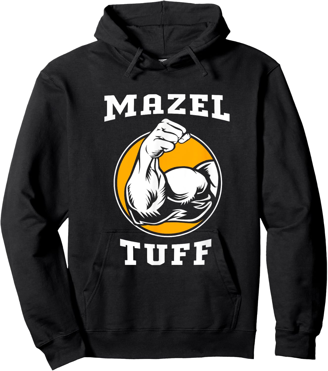 Funny Hanukkah Jew Workout Gym Mazel Tuff Hoodie - Hoodie | Black