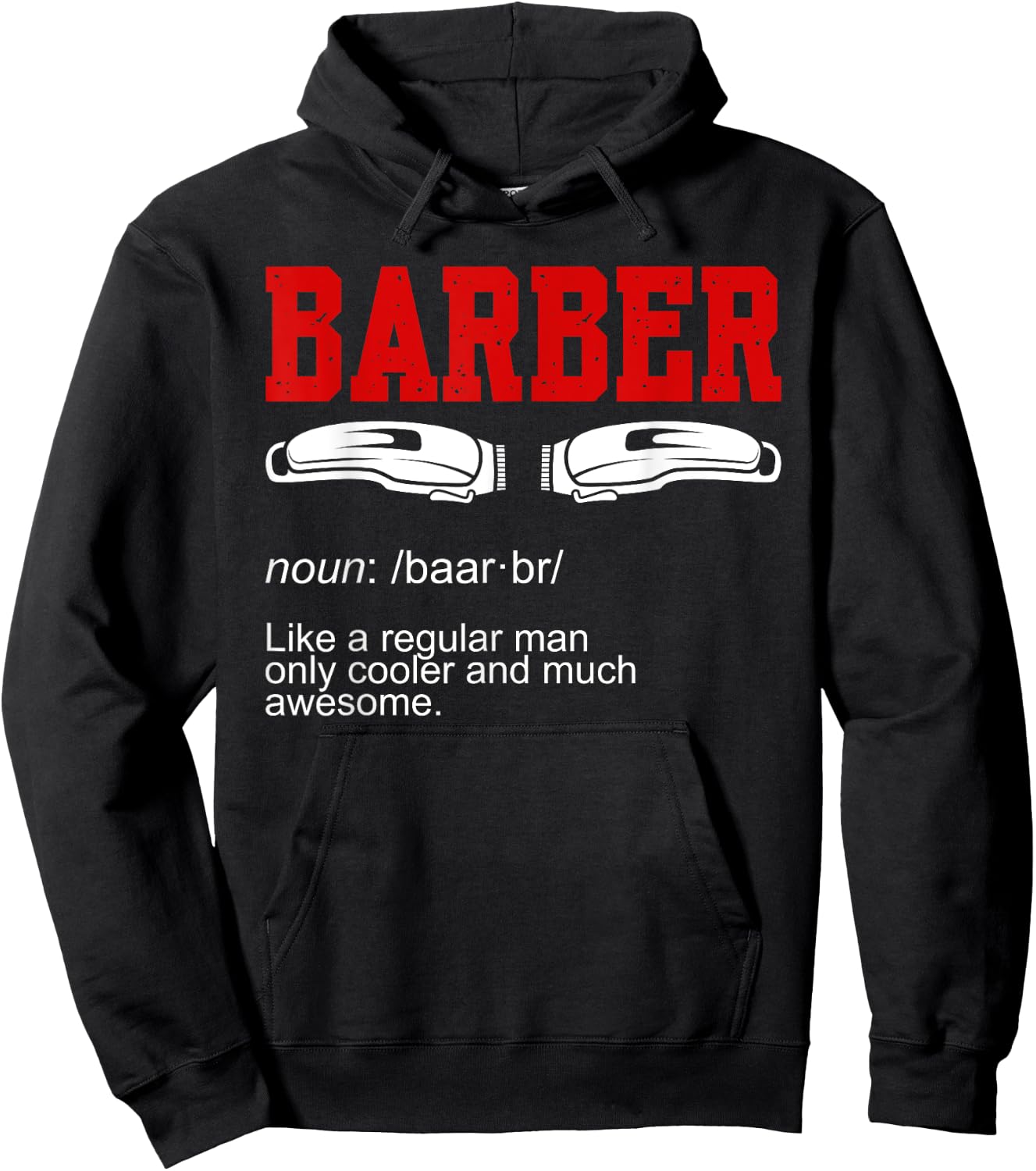 Barber Noun Hoodie - Hoodie | Black