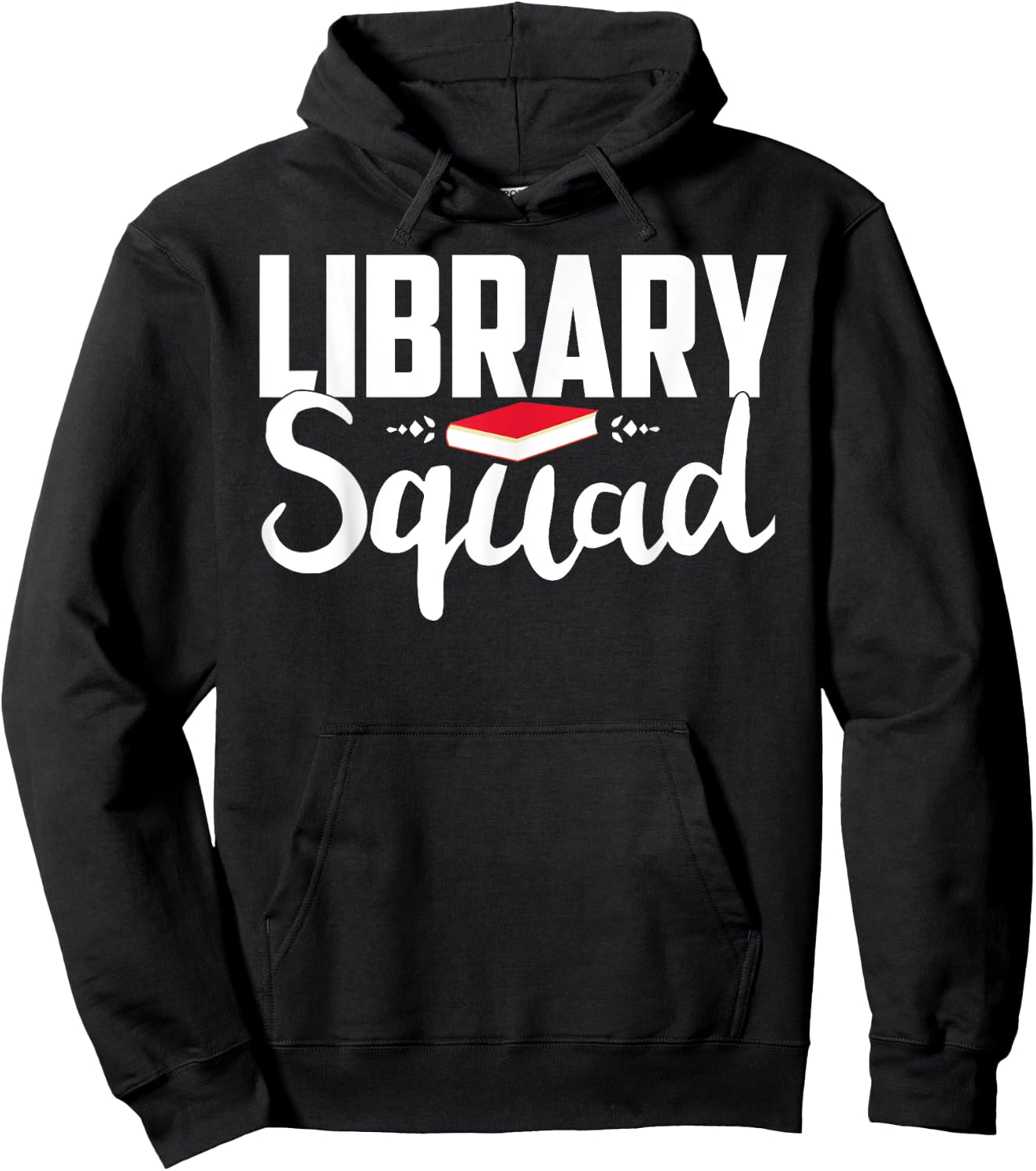 Library Squad Teacher Student Bookworm Book Lovers Librarian Hoodie - Hoodie | Black