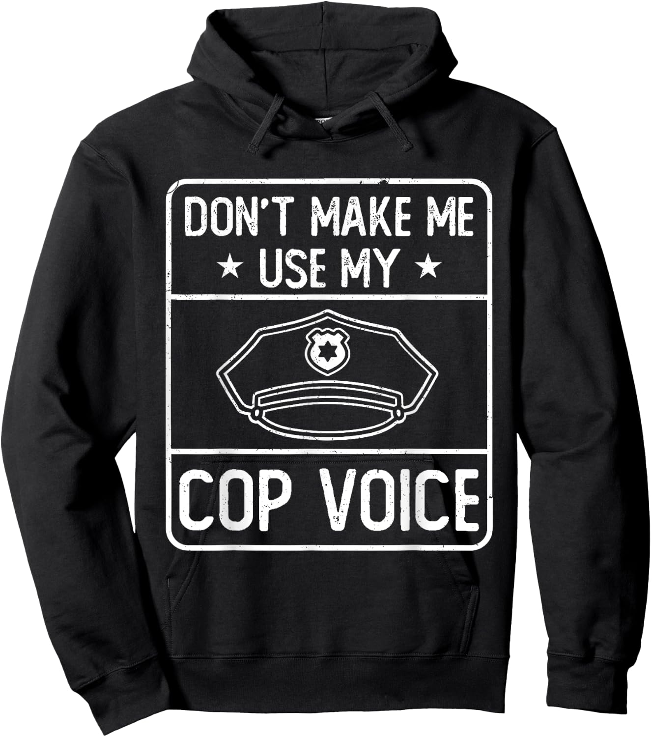 Funny Police Apparel Officer Cop , Black Hoodie - Hoodie | Black