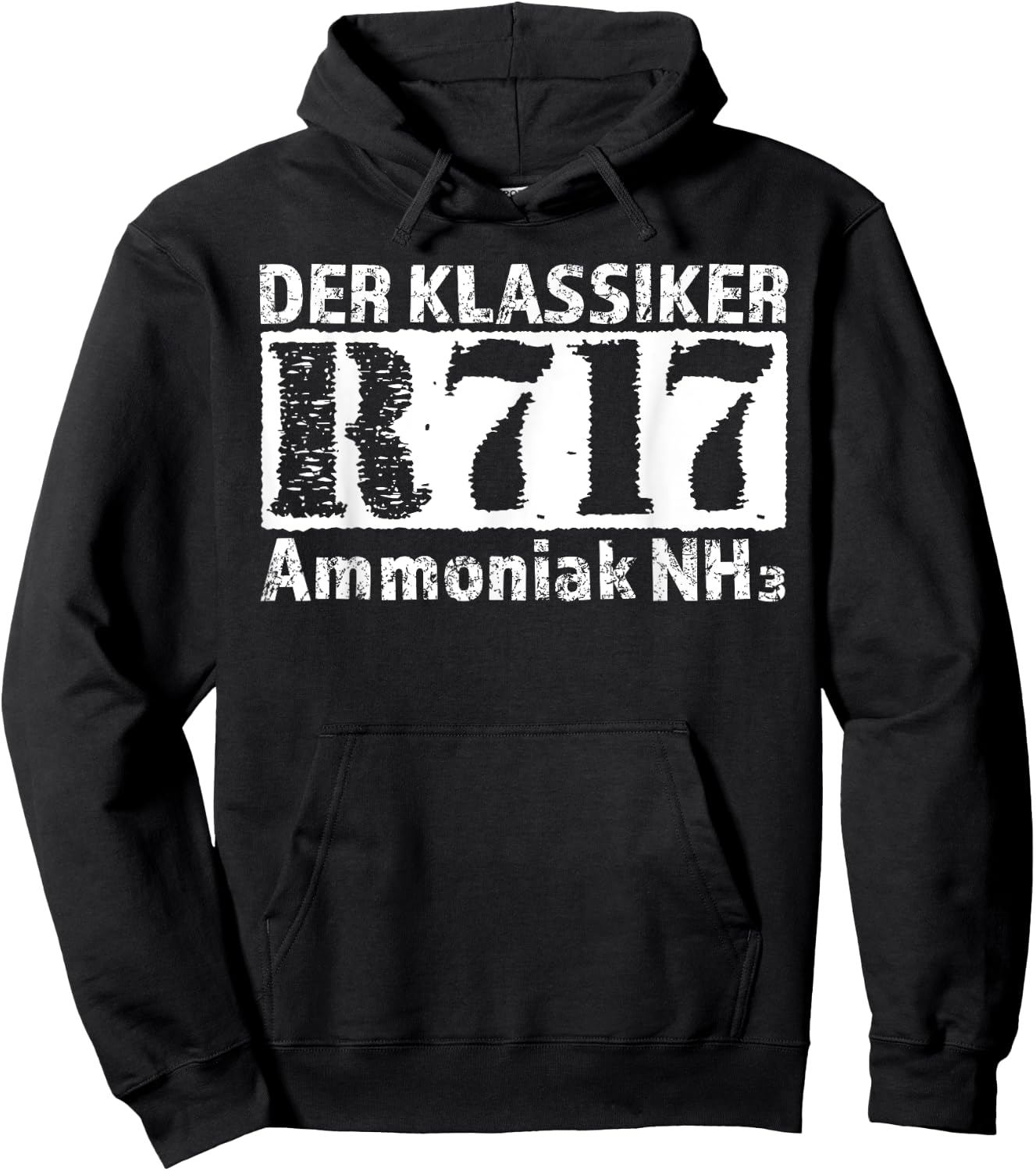 The refrigerant R717 NH3 ammonia, motif for refrigerators Hoodie - Hoodie | Black