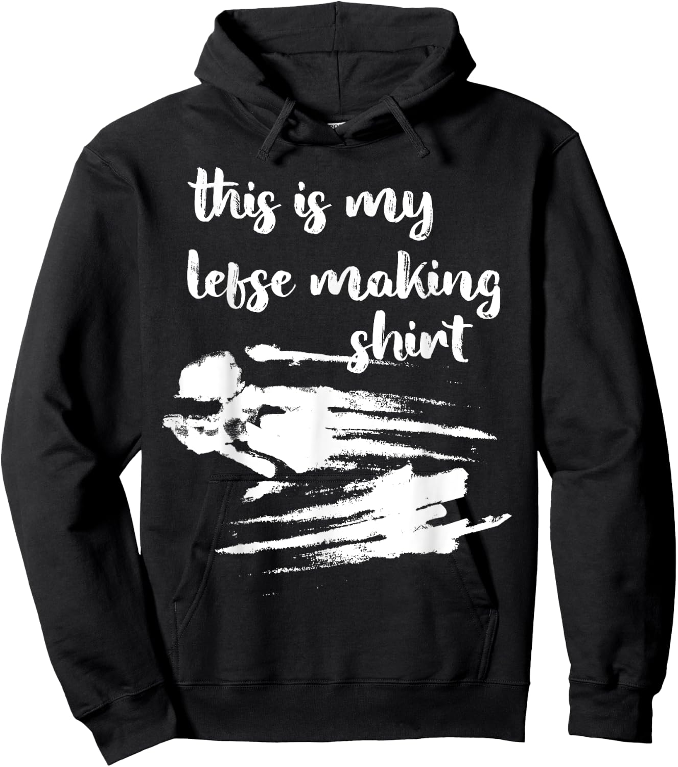 Funny Lefse Making Hoodie - Hoodie | Black