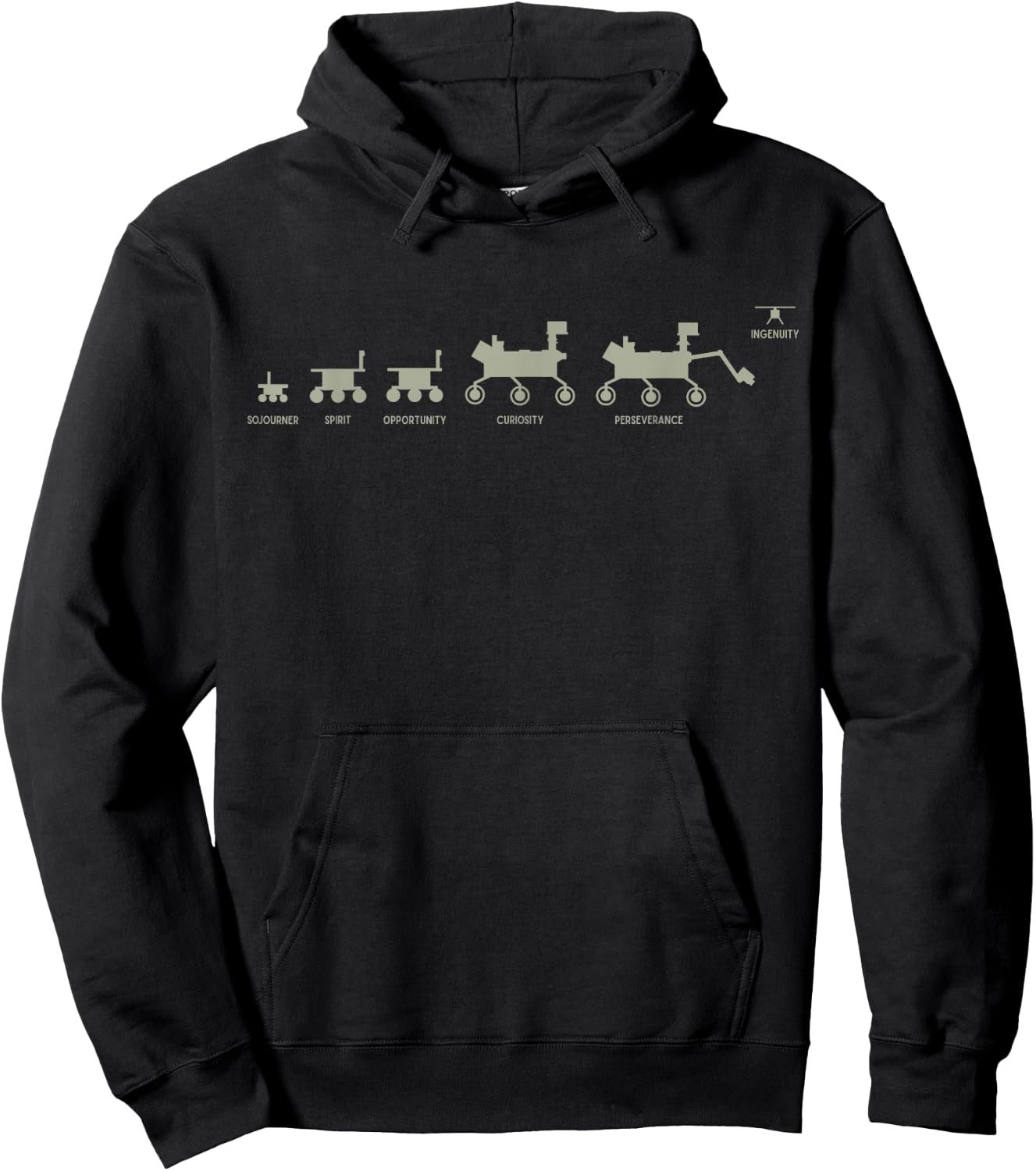 MARS 2020 - Space Travel Family Portrait Hoodie - Hoodie | Black
