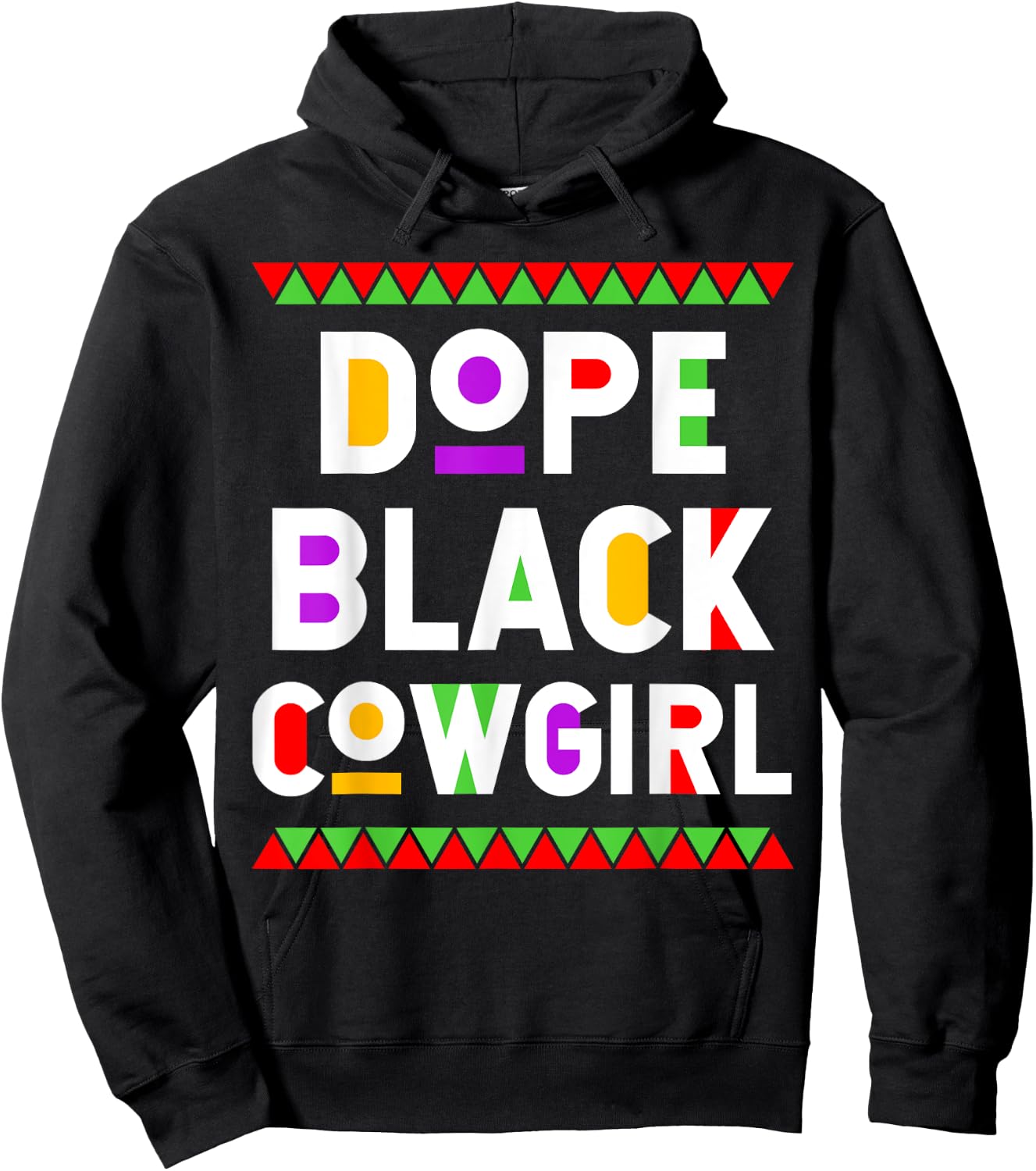 Dope Black Cowgirl African American Job Proud Profession Hoodie - Hoodie | Black