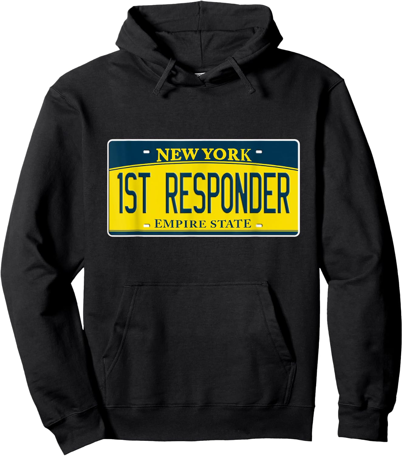 First Responder New York NY USA Fire Police Department EMS Hoodie - Hoodie | Black