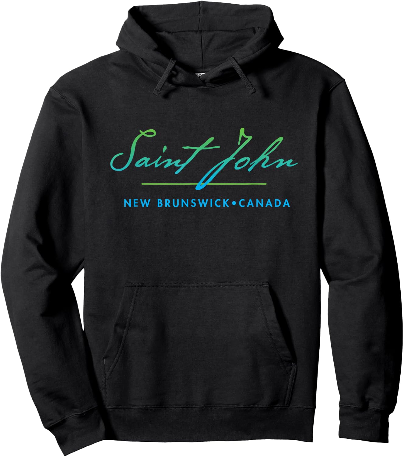 Saint John, New Brunswick, Canada Hoodie - Hoodie | Black