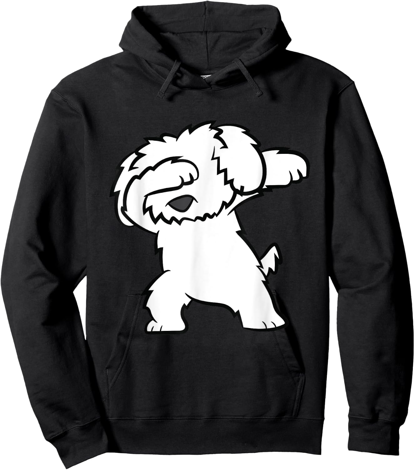 Maltipoo Dog Dabbing Cute Dabbing Maltipoo Men Women Kids Hoodie - Hoodie | Black