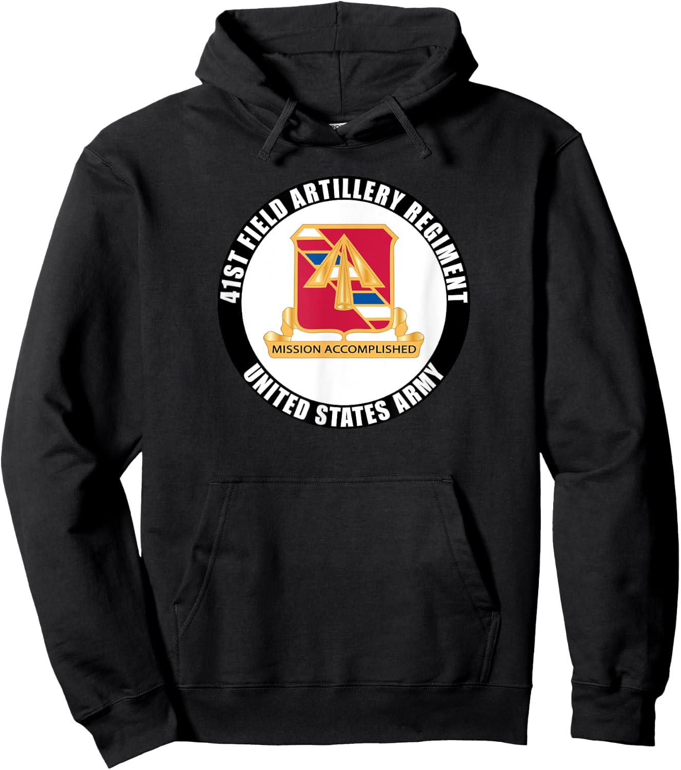41st Field Artillery Regiment United States Army Veteran Hoodie - Hoodie | Black