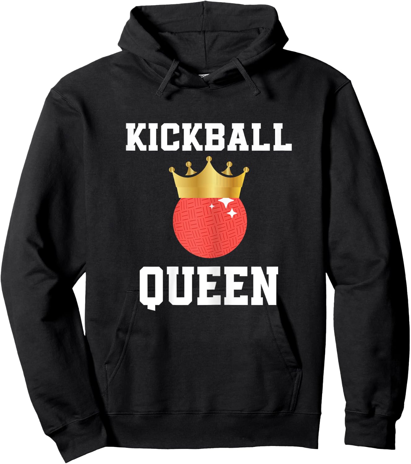 Kickball Queen Outfit Kickball Player For Girls And Women Hoodie - Hoodie | Black