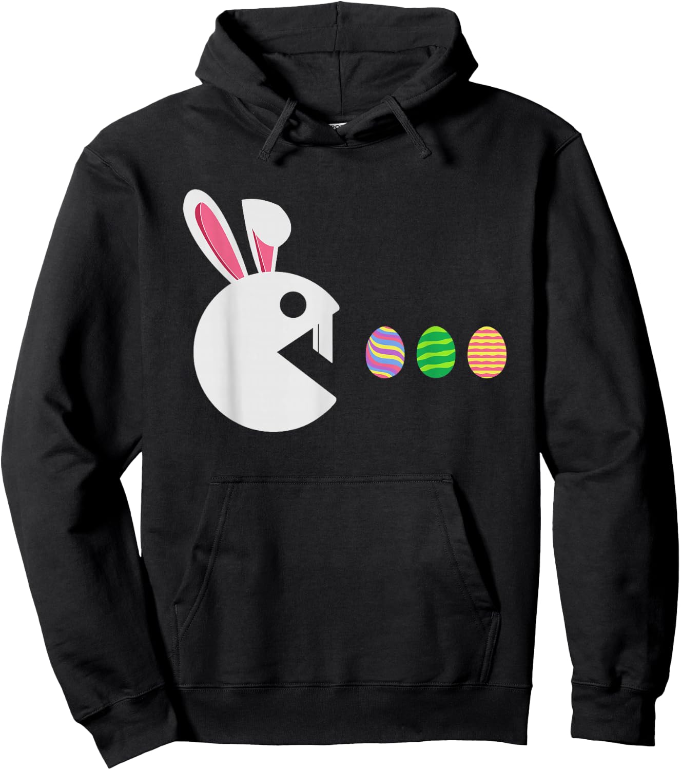 Bunny Happy Easter Egg Hunting Video Game Gamer Boys Kids Hoodie - Hoodie | Black