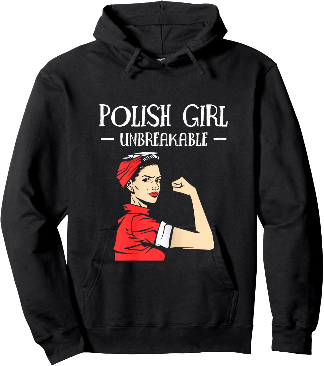 Polish Girls Unbreakable Poland Hoodie - Hoodie | Black