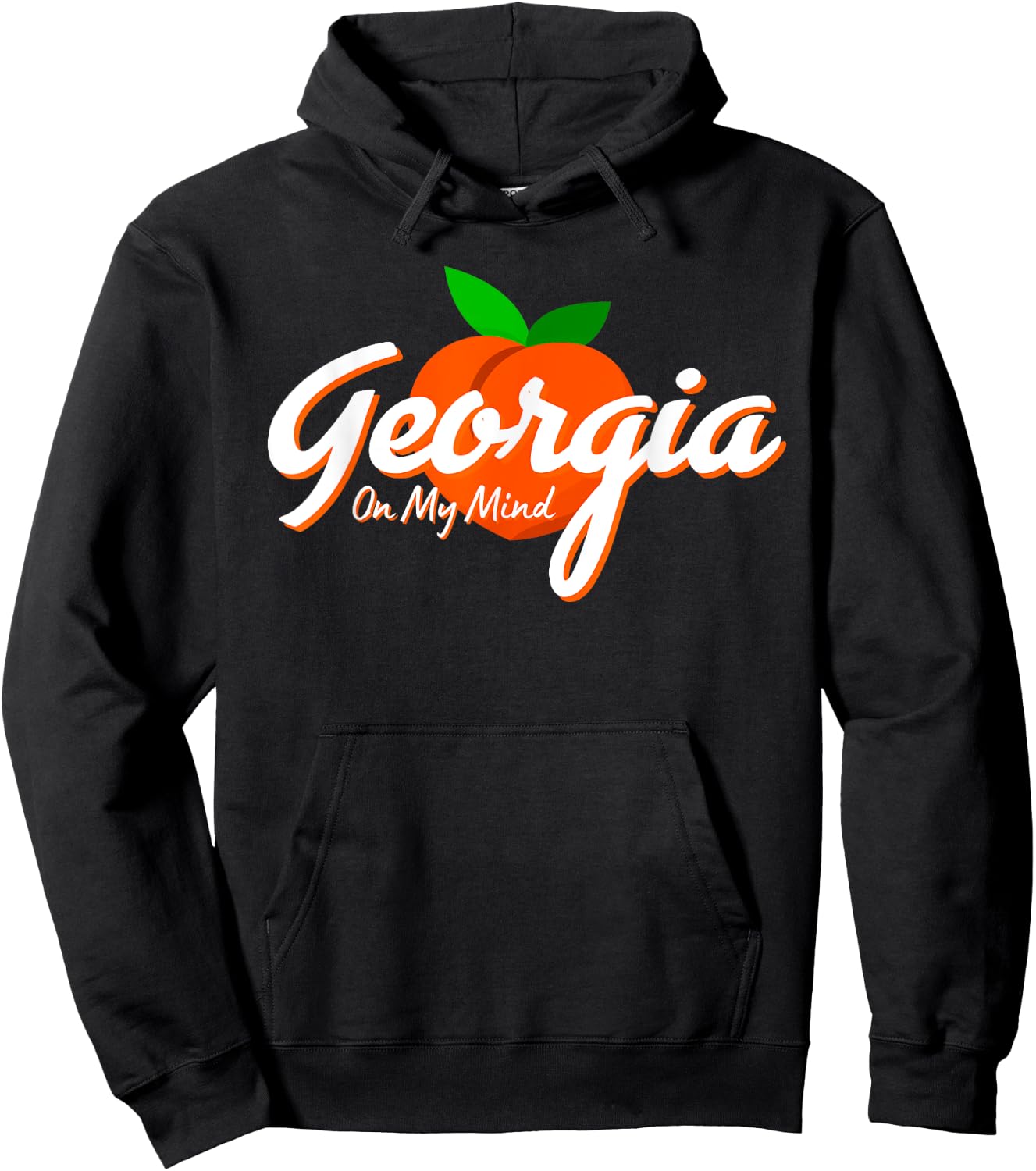 State of Georgia On My Mind Souvenir Hoodie - Hoodie | Black