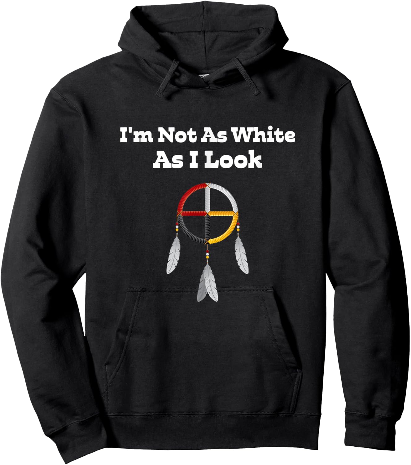 I'm Not As White As I Look Apparel Hoodie - Hoodie | Black