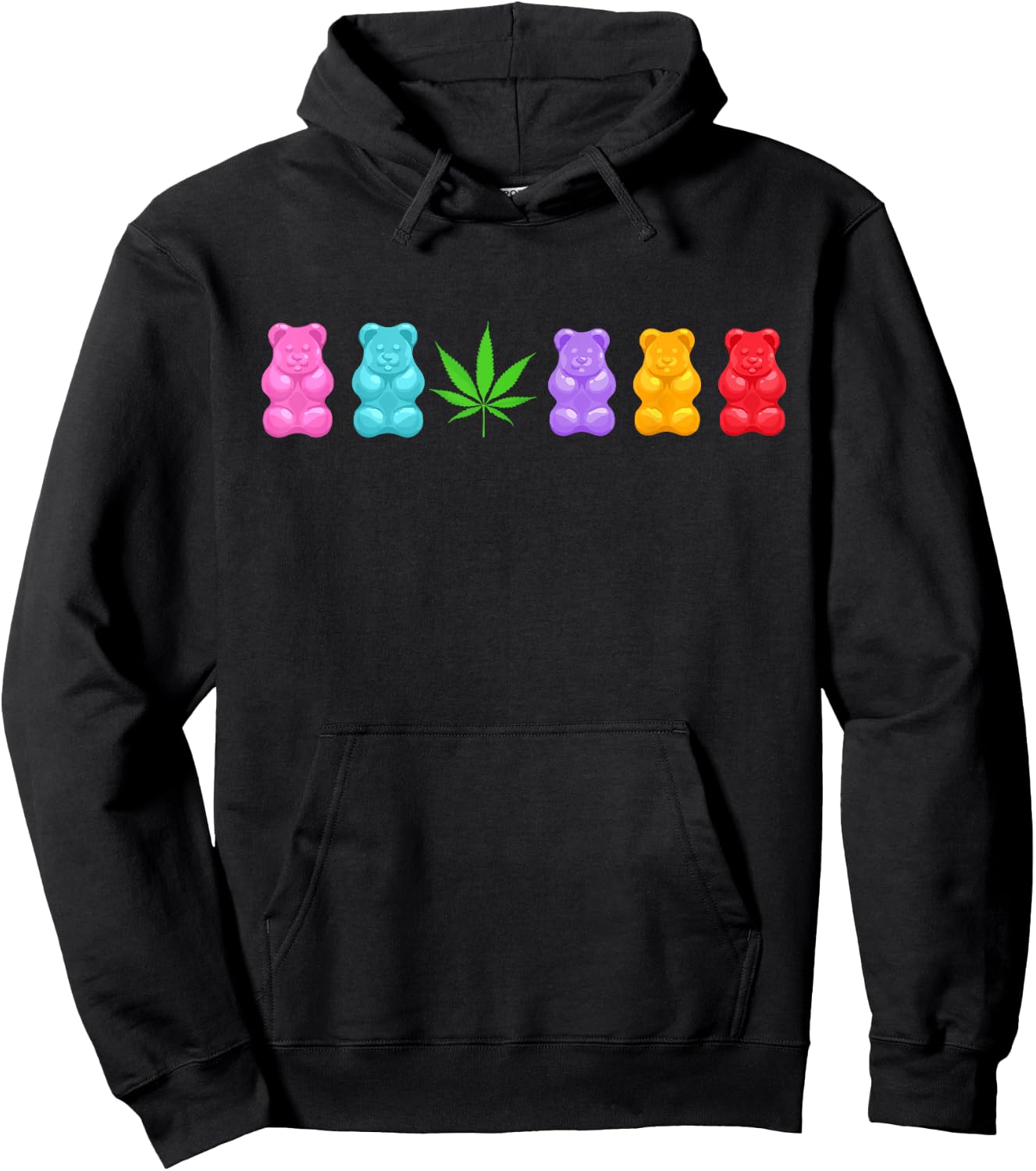 CBD Gummy | Marijuana Weed Yummy Hoodie - Hoodie | Black