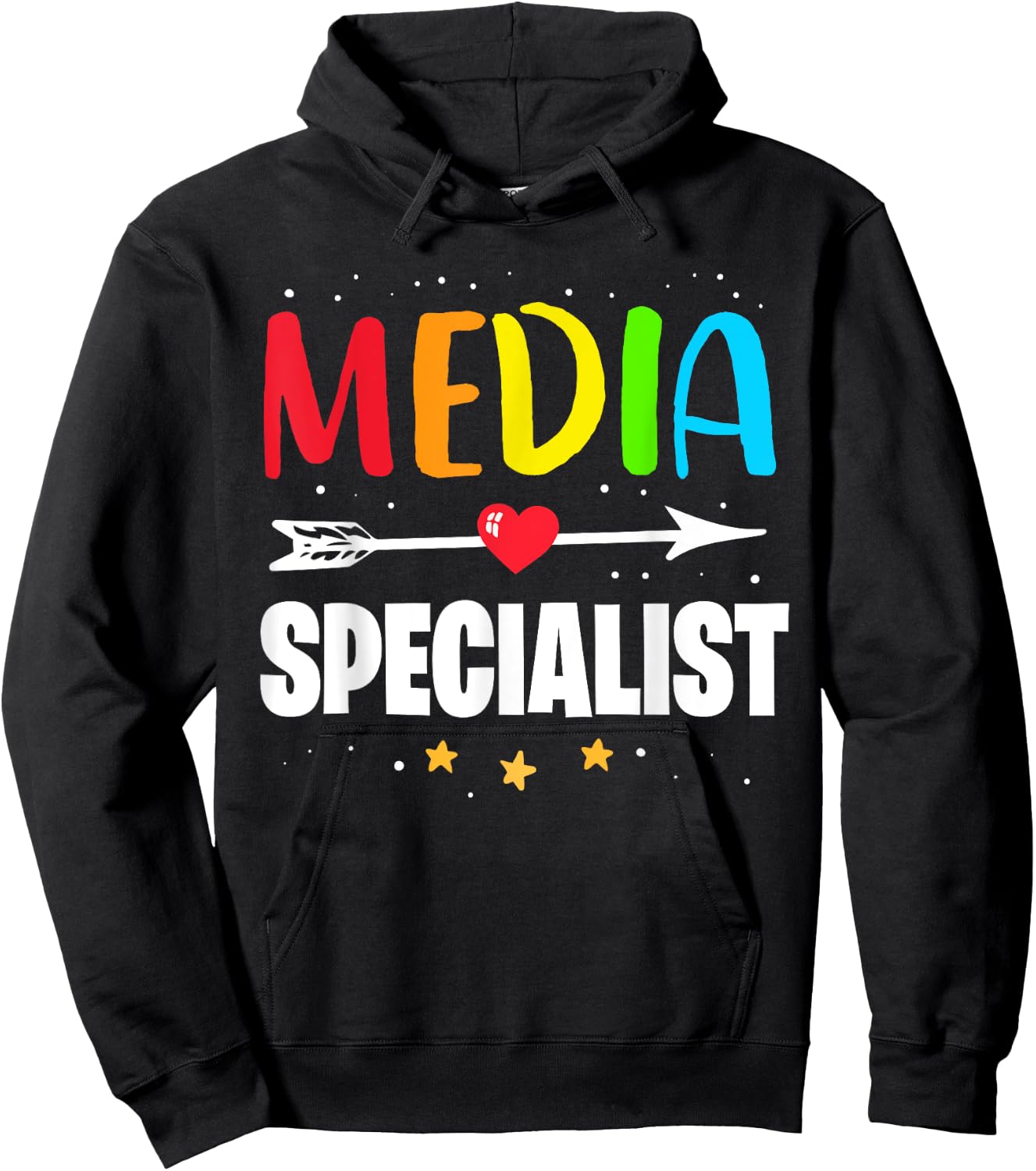 Funny Appreciation Week School Library Media Specialist Hoodie - Hoodie | Black